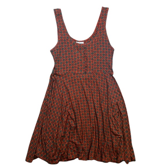Live Happy by Natural Life Skater Dress Floral Sunburst Geometric Size Medium M - Picture 1 of 10